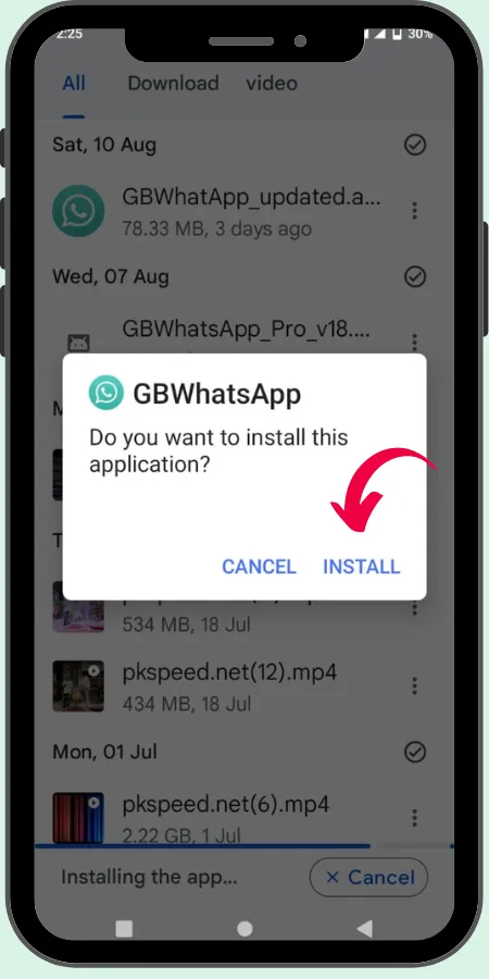 Download and install GB Whatsapp